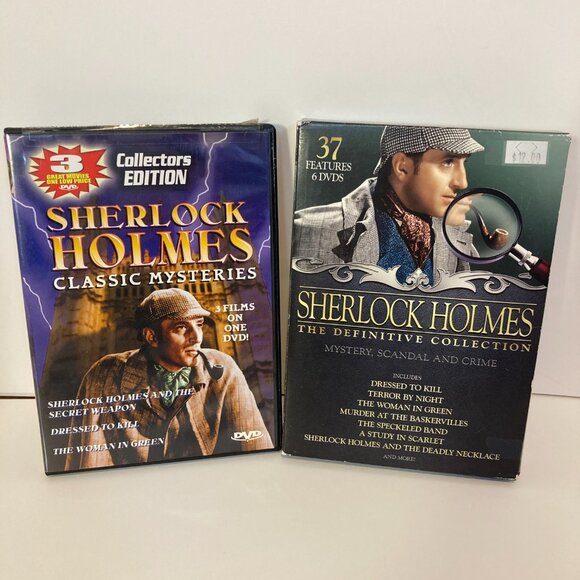 Sherlock Holmes The Definitive Collection DVD Set 37 Features Classic Mysteries - Picture 1 of 7